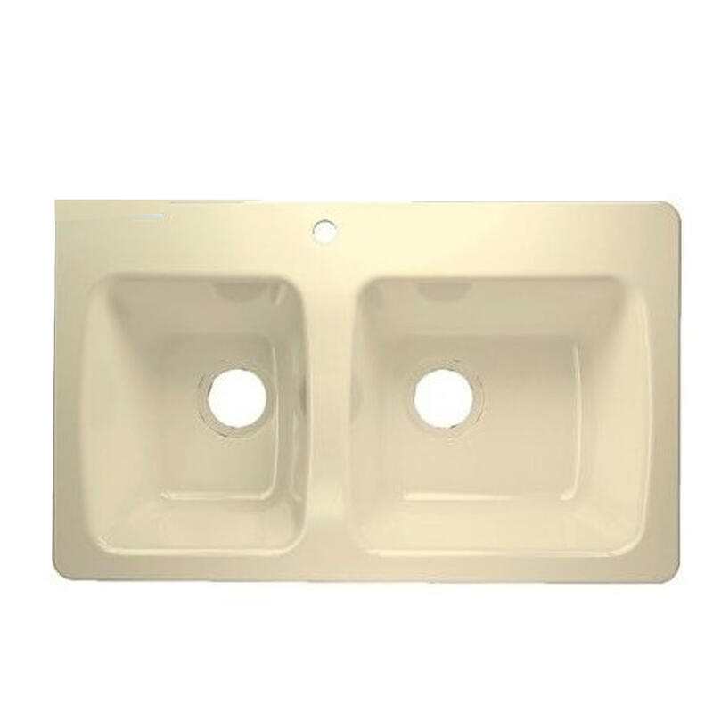 Moca Kitchen Sink Bone 33x20x8.7 Inch 1 Each VCOC04-0014-000-0103