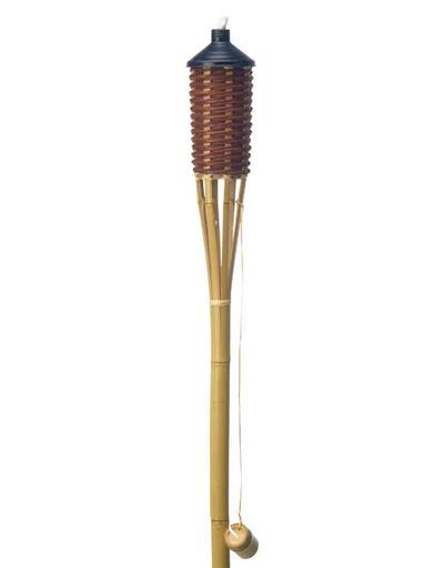 Outdoor Expressions Woven Bamboo Patio Torch 5 Foot Brown 1 Each H15016B