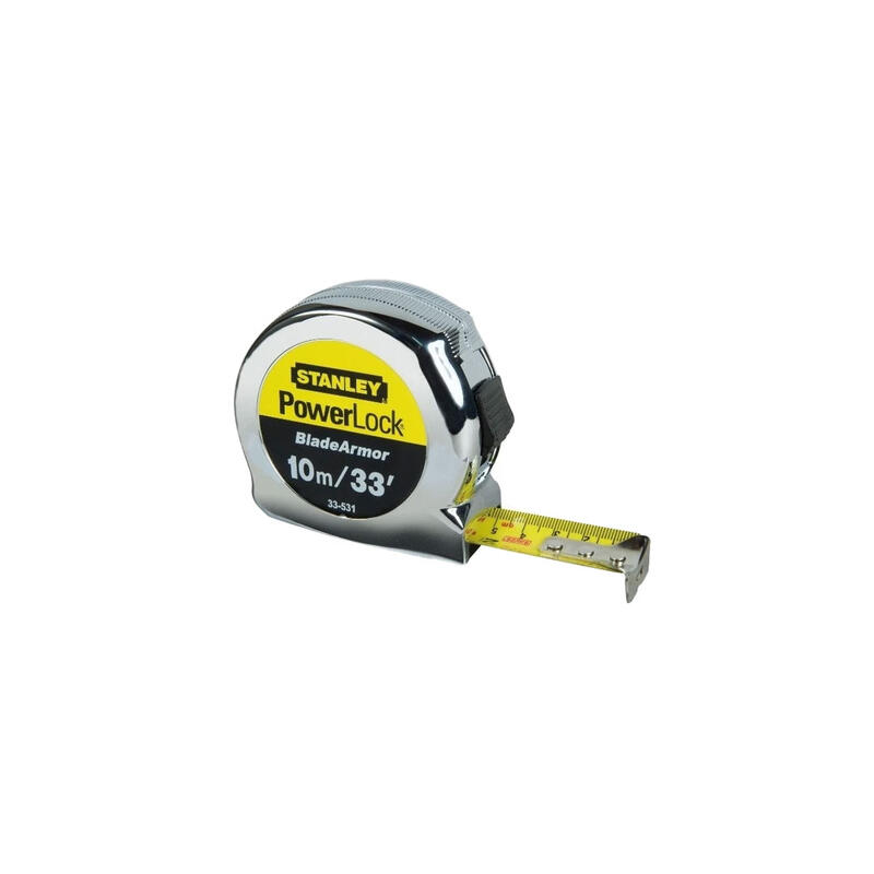 Stanley Powerlock Measuring Tape 1x10m 1 Each 33-463S