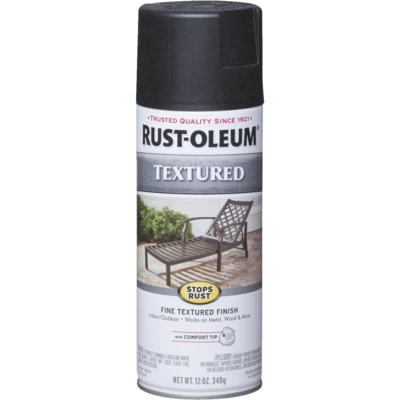 Rust-Oleum Stops Rust Textured Spray Paint Black 1 Each 223717 7220-830