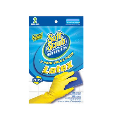 Soft Scrub Latex Rubber Gloves Extra Large 1 Each 12324-26