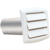 Dundas Jafine Dryer Vent Hood Louvred 4 Inch White 1 Each  BLH4WZW