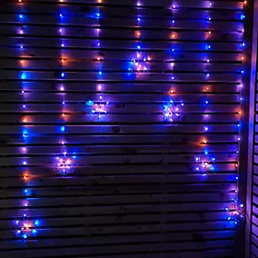 XMAS SNOWFLAKE LIGHT RAINBOW