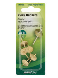Hillman Quick Hanger 20 Lbs 5 Pack 122182: $4.57