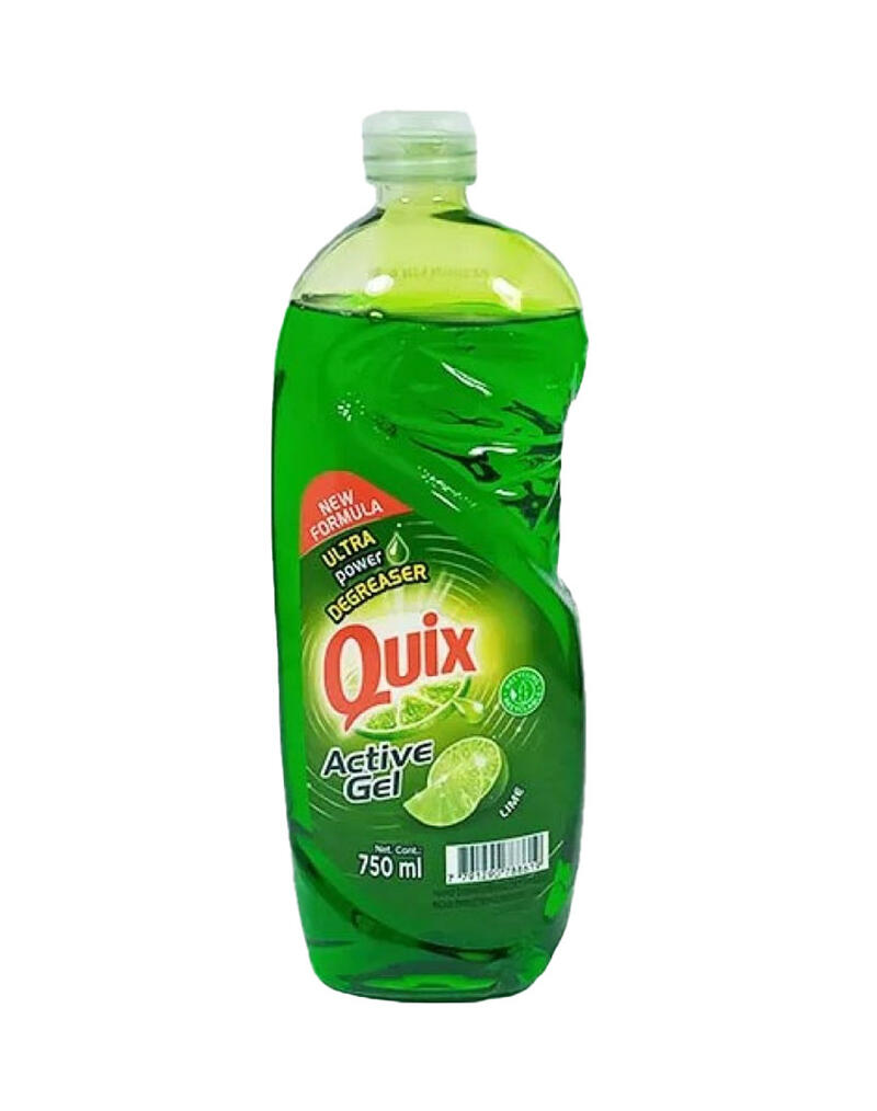 Quix Dishwashing Liquid Soap Lime 750ml 1 Each 604019