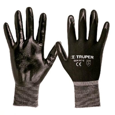  Truper Nylon Coated Nitrile Gloves  Large 1 Each 13295