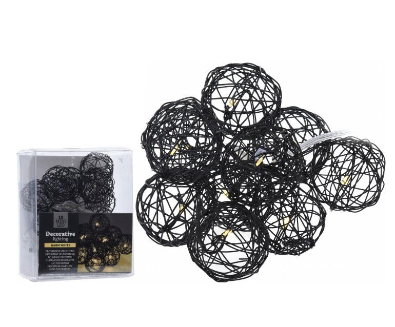  Christmas Lights With Balls Silver 1 Each AX5301330