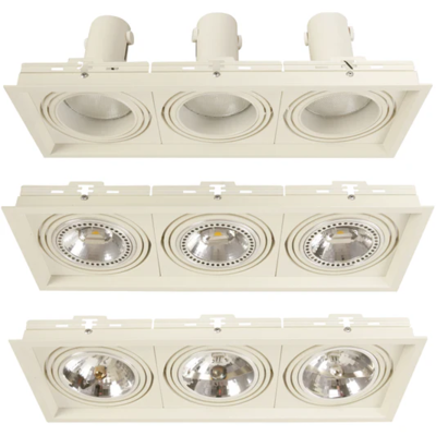  Light Source  Adjustable Downlight 3F 3L 27V 60Hz White 1 Each 04736-1