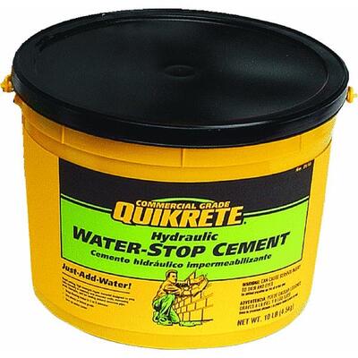  Quikrete Hydraulic Water Stop Cement  10 Lb  1 Each 112611: $58.35