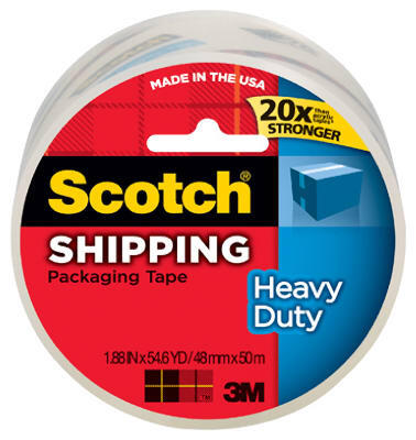  Scotch Shipping Packaging Tape 1.88 Inchx56 Yard  1 Roll 3850