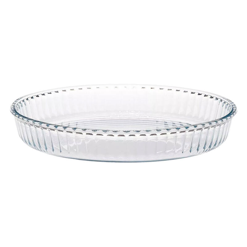  Pasabache Borcam Glass Round Baking Tray 32cm Clear 1 Each 748-59014