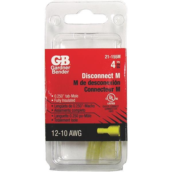 Gb Electrical Disconnect Male 12-10Awg 1 Each 21-155M