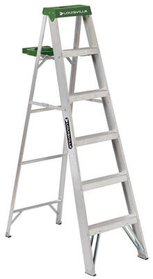  Louisville  Step Ladder II 6 Foot  Aluminum 1 Each AS4006