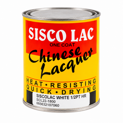  Siscolac Chinese Lacquer White 1/2 Pint SCL22-1800