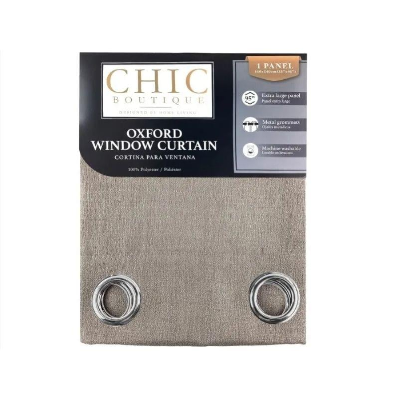 BURLAP CURTAIN 135X240CM TAUPE