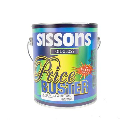 Sissons Gloss Paint Dazzle White 1 Gallon SGP55-1807N: $121.06