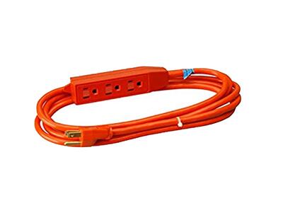  Master Electrician 3 Outlet Appliance Cord 13A 125V 9 Foot  Orange  1 Each 0400