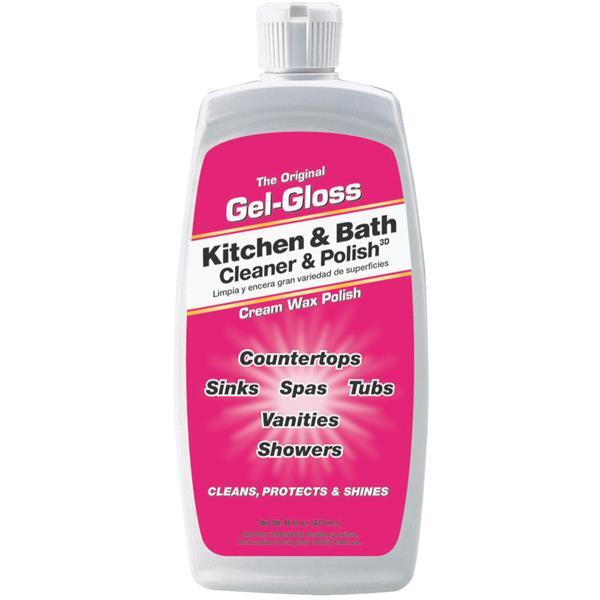 Gel-Gloss Kitchen And Bath Cleaner and Polish 16oz 1 Each GG1