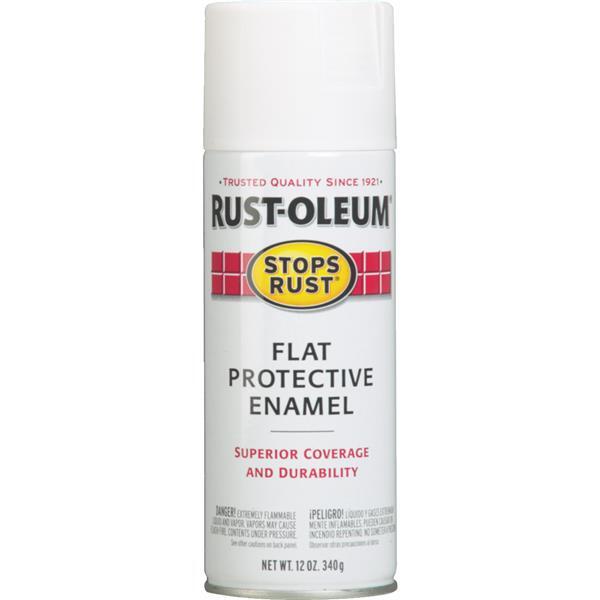 Rust-Oleum Flat Enamel Anti-Rust Spray Paint 11oz White 1 Each 7790830