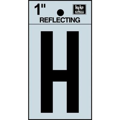  Hy-Ko Reflective Adhesive Letter H 1 Inch  1 Each RV-15/H