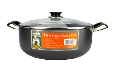  EuroHome Stock Pot With Lid 34cm 1 Each 9434