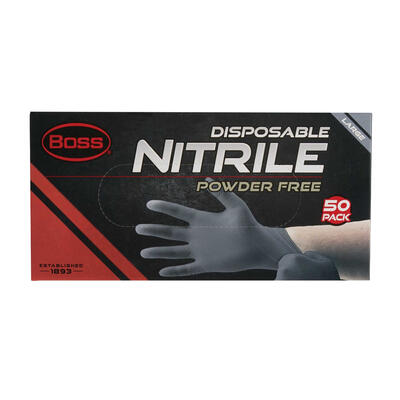Boss Glove Nitrile Black Large 1 Each B21001-L50