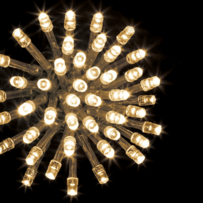 XMAS GARLAND EXT W/WHT 300LED