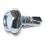 Hillman Hex WH Self-Drilling Screw #10x1 In Zinc 1 Each 560332 725-002