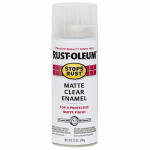 Rust-Oleum Stops Rust Matte Enamel Spray Paint 12oz Clear 1 Each 285093