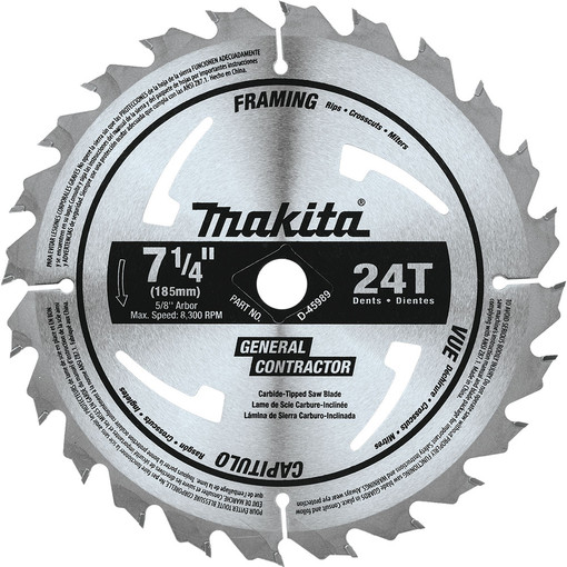  Makita Circular Saw Blade 7-1/4x5/8 Inch  1 Each D-45989-10