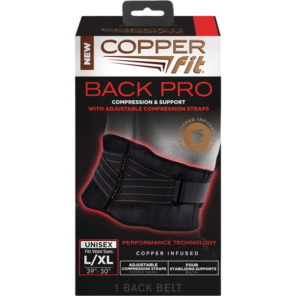 BACK SUPPORT L/XL BLK | M&C Home Depot