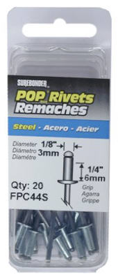 Long Rivet Rona Sure Bonder Long Rivet 1/8 Inch Steel 15 Pack FPC48S | M&C Home Depot