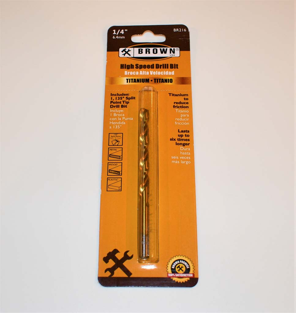 Brown usa titanium drill bit 135 sp 1 4x4 inch 1 each br216 m c home