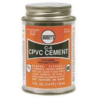 Harvey's CPVC Cement C-4 4 Ounce 1 Each 018700-24 | M&C Home Depot