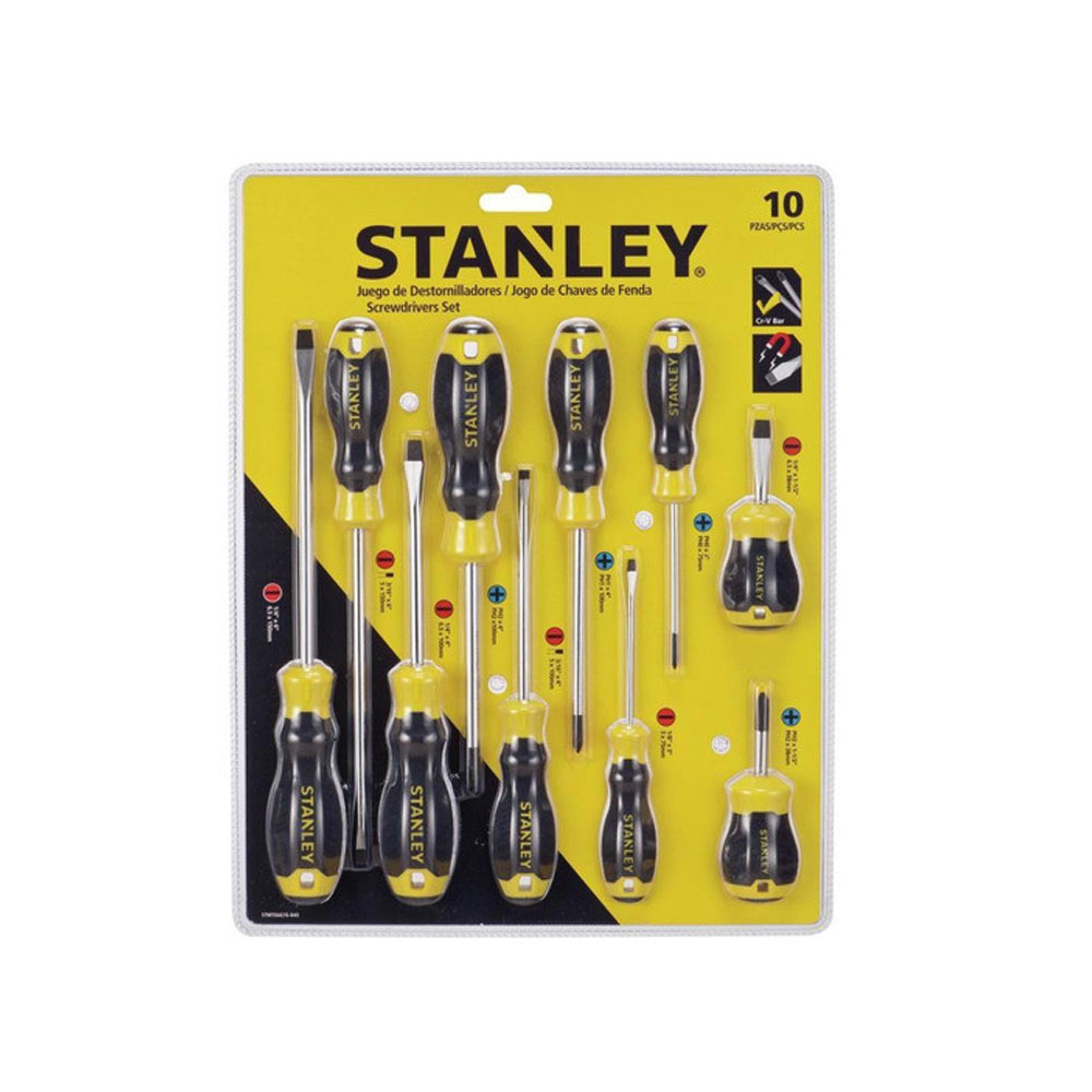 Stanley Screwdriver 10 Piece 1 Set STMT66676-840 | M&C Home Depot