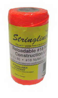 Roll String Line Stringliner Construction Line Roll #1/4x270 Foot Orange 1 Each 35106 ...